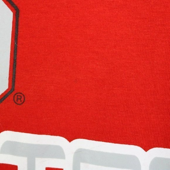 Ohio State Buckeyes OSU Muscle T-Shirt Shirt‎ Red Sleeveless L Large - Picture 6 of 12